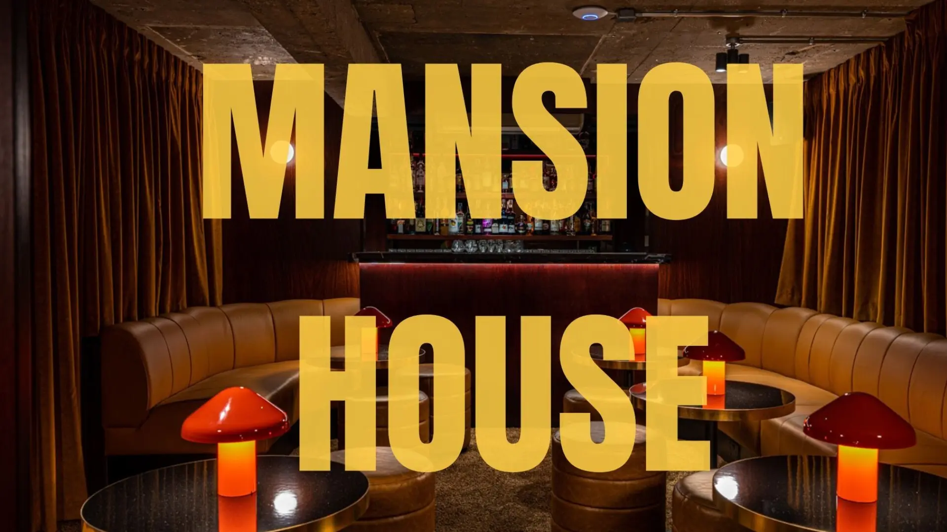 Main image of the bar with Mansion House text overlapping